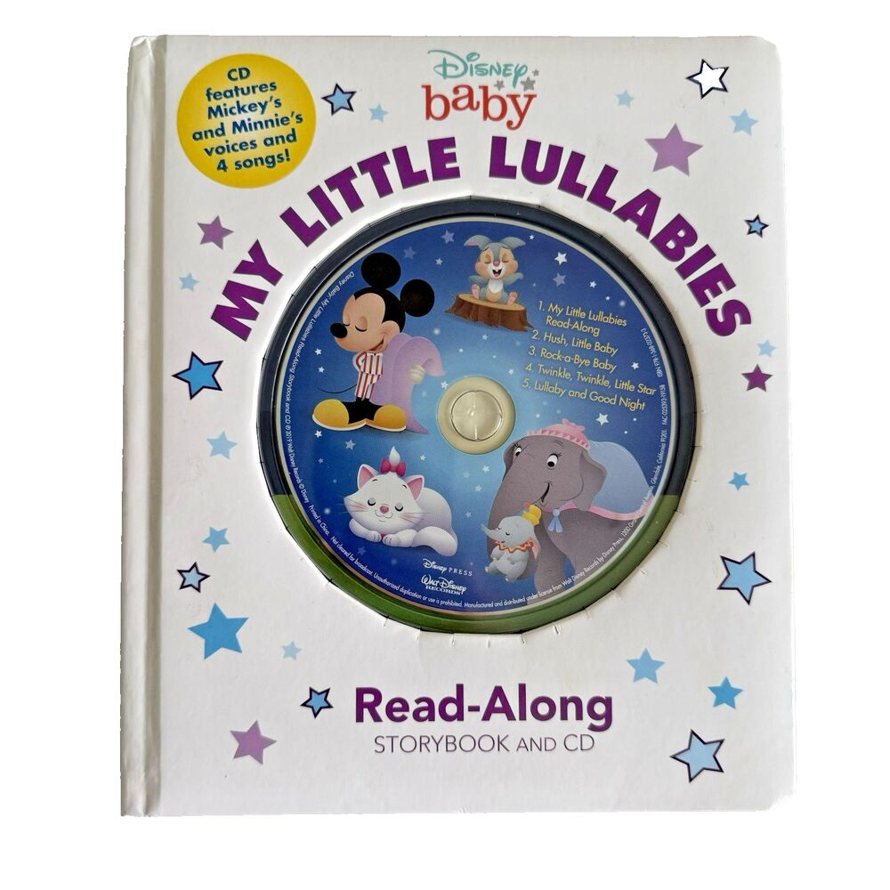 Disney Baby My Little Lullabies Read-Along Book & CD Nursery Rhymes Mickey Mouse